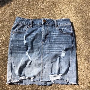 jean skirt